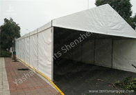 Wind Resistant Aluminium Frame Tents Waterproof White PVC Textile Cover