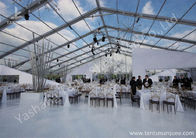Outdoor Transparent PVC Cover Luxury Wedding Tents Wind Resistant