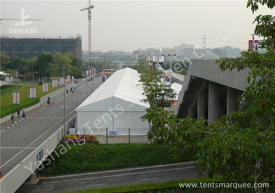 A frame Shape Aluminium Frame Marquee for Exhibition Events , White PVC Fabric Cover