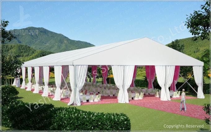 في الهواء الطلق 10M 30M خيمة سرادق لحفلات الزفاف الفاخرة مخصصة مع الشعارات